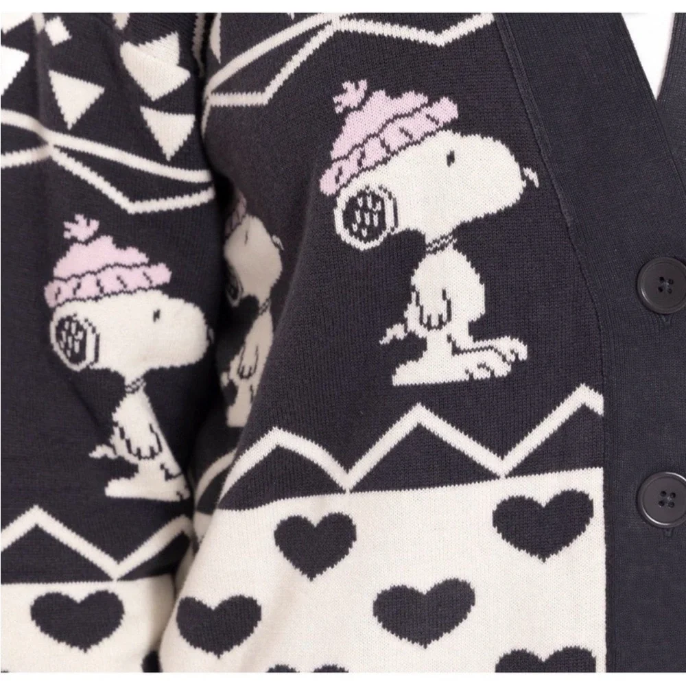 Peanuts Snoopy Button Cardigan - Picture 5 of 5